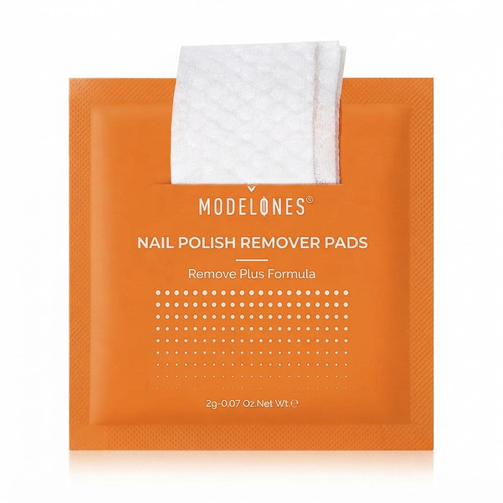 New Nail Polish Remover Wipes With Acetone (10 pcs) on a pure white background