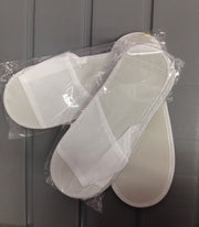 Woven Paper Slippers with Foam Soles (10 Pairs)