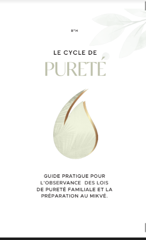 NEW Pocket Sized Mikvah Prep Checklist FRENCH