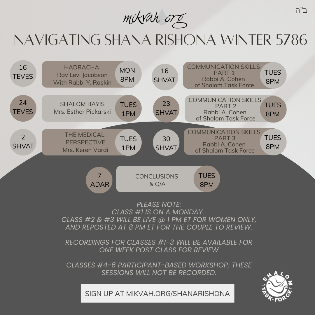 Shana Rishona Course